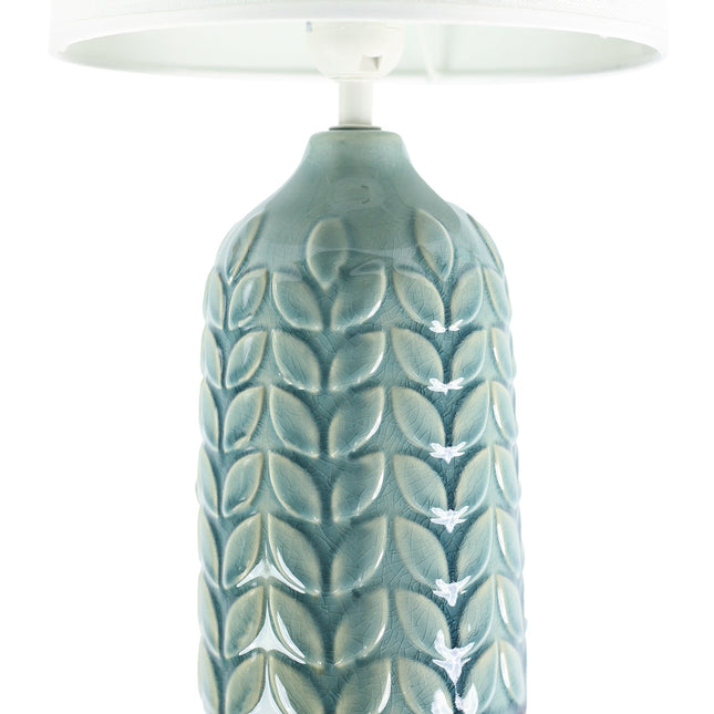 Bloom Ceramic Table Lamp Yellow Blue Green Elegant Retro Modern Lighting