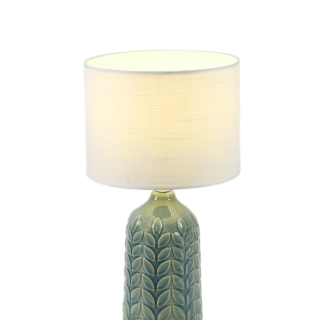 Bloom Ceramic Table Lamp Yellow Blue Green Elegant Retro Modern Lighting