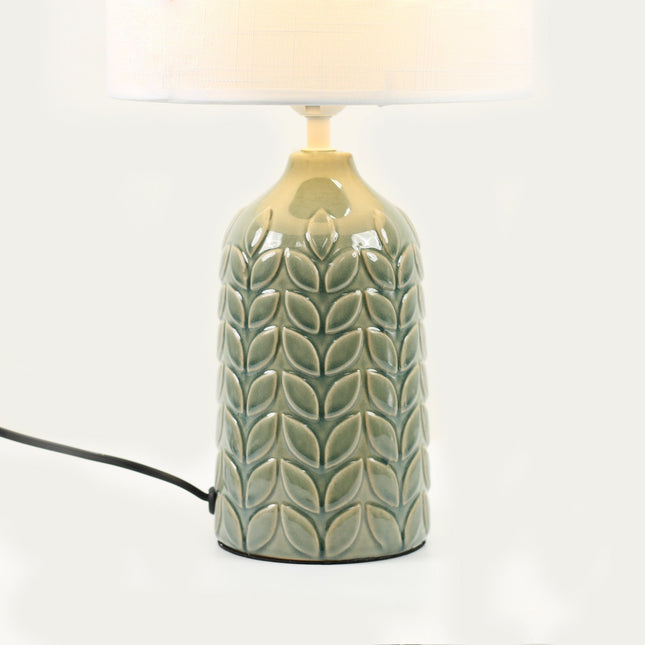 Bloom Ceramic Table Lamp Yellow Blue Green Elegant Retro Modern Lighting