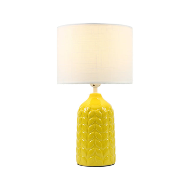 Bloom Ceramic Table Lamp Yellow Blue Green Elegant Retro Modern Lighting.