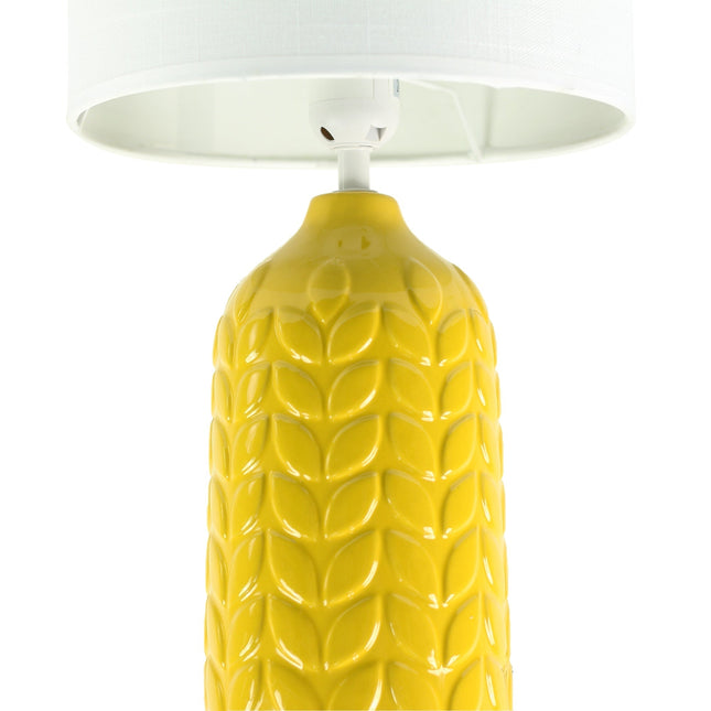 Bloom Ceramic Table Lamp Yellow Blue Green Elegant Retro Modern Lighting.