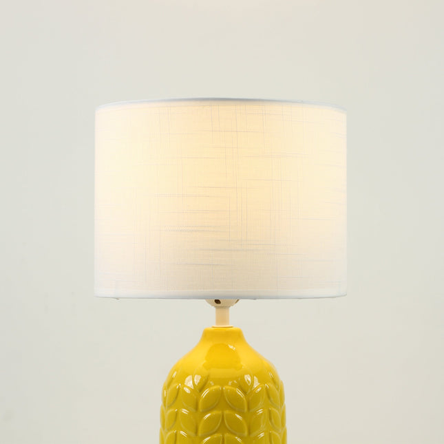 Bloom Ceramic Table Lamp Yellow Blue Green Elegant Retro Modern Lighting.