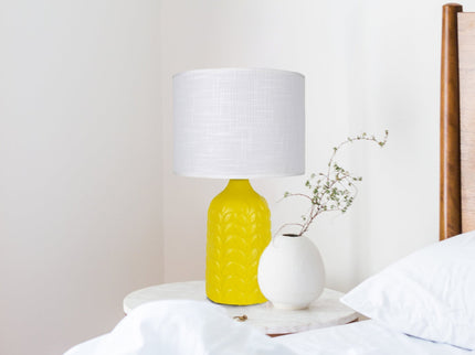 Bloom Ceramic Table Lamp Yellow Blue Green Elegant Retro Modern Lighting.