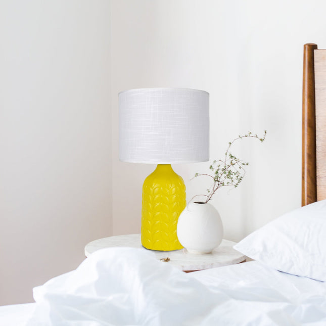 Bloom Ceramic Table Lamp Yellow Blue Green Elegant Retro Modern Lighting.