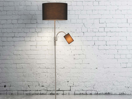 Cylinya Mother and Child Floor Lamp Black White Elegant Dual Light.