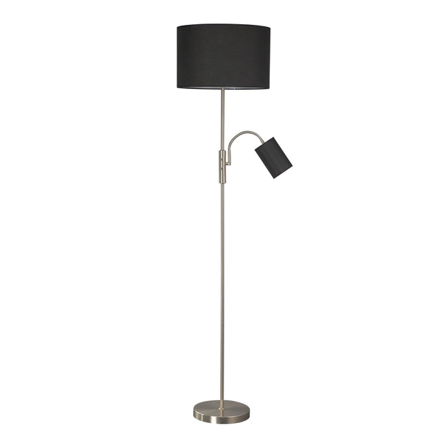 Cylinya Mother and Child Floor Lamp Black White Elegant Dual Light.