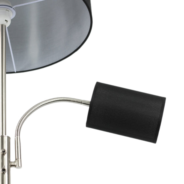 Cylinya Mother and Child Floor Lamp Black White Elegant Dual Light.