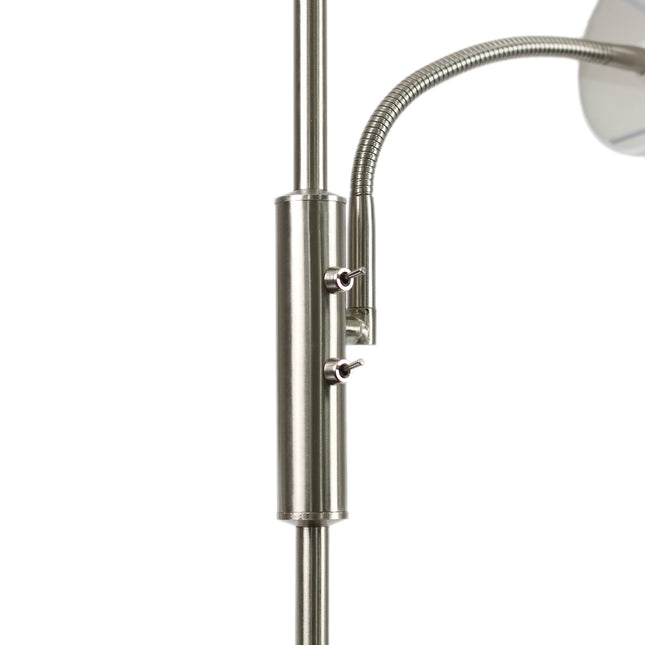 Cylinya Mother and Child Floor Lamp Black White Elegant Dual Light
