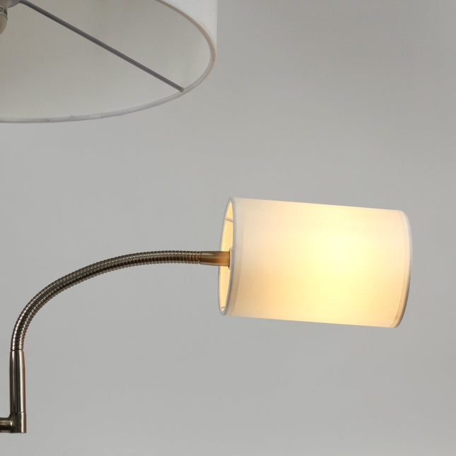 Cylinya Mother and Child Floor Lamp Black White Elegant Dual Light
