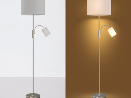 Cylinya Mother and Child Floor Lamp Black White Elegant Dual Light