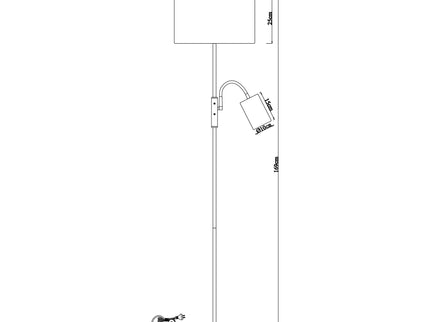 Cylinya Mother and Child Floor Lamp Black White Elegant Dual Light.