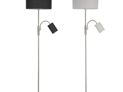 Cylinya Mother and Child Floor Lamp Black White Elegant Dual Light.