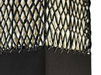 Heliolux Floor Lamp Khaki Black with Paper Rope Shade.