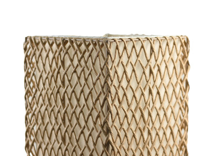 Heliolux Floor Lamp Khaki Black with Paper Rope Shade.