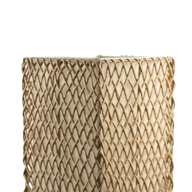 Heliolux Floor Lamp Khaki Black with Paper Rope Shade.