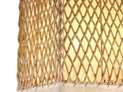 Heliolux Floor Lamp Khaki Black with Paper Rope Shade.