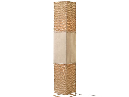 Heliolux Floor Lamp Khaki Black with Paper Rope Shade.