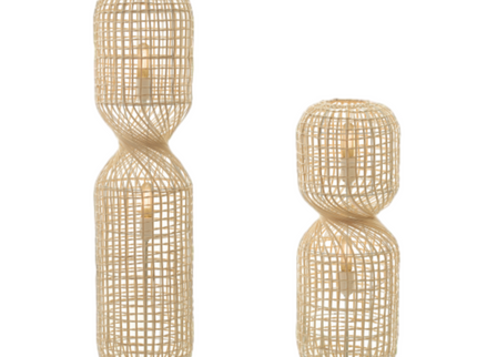 Twirla Rattan Floor Lamp Large Small Modern Indoor Lighting.