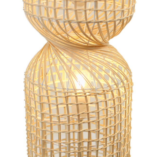 Twirla Rattan Floor Lamp Large Small Modern Indoor Lighting.