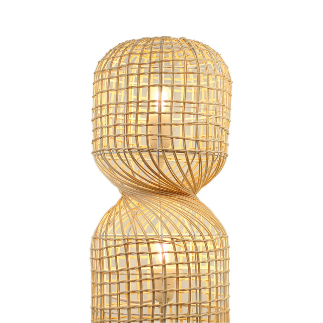 Twirla Rattan Floor Lamp Large Small Modern Indoor Lighting.