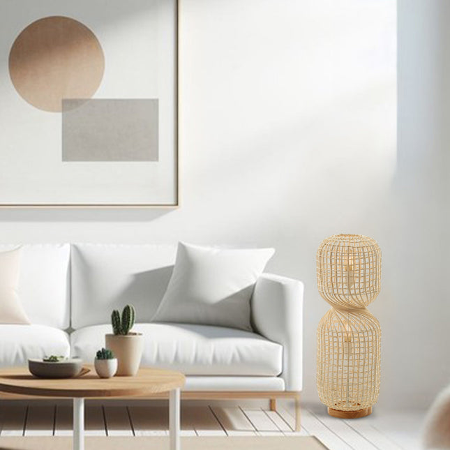 Twirla Rattan Floor Lamp Large Small Modern Indoor Lighting.