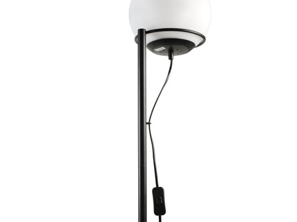 Sphera Floor Lamp Opal Smoky Glass with Iron Base for Indoor Use.