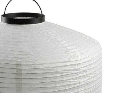 Seren Tripod Floor Lamp with White Paper Shade for Living Room.