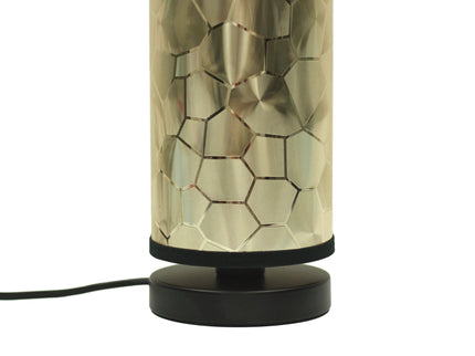 Maris Table Lamp with Gold Trim PVC Shade for Modern Indoor Decor.