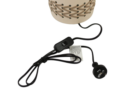Piper Table Lamp Grey Cream White Modern Indoor Lighting.