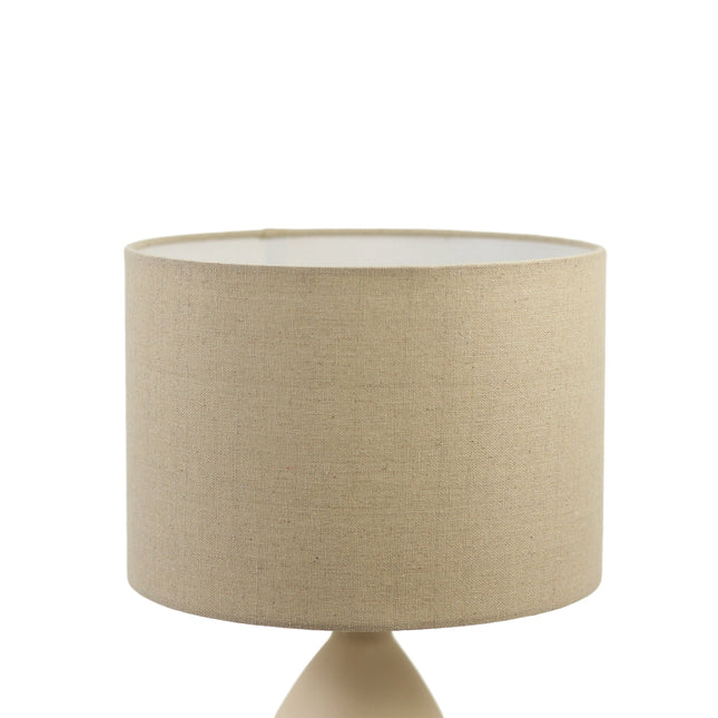 Piper Table Lamp Grey Cream White Modern Indoor Lighting.