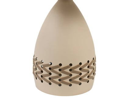Piper Table Lamp Grey Cream White Modern Indoor Lighting.