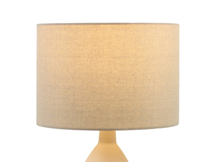 Piper Table Lamp Grey Cream White Modern Indoor Lighting.