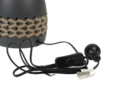 Piper Table Lamp Grey Cream White Modern Indoor Lighting.