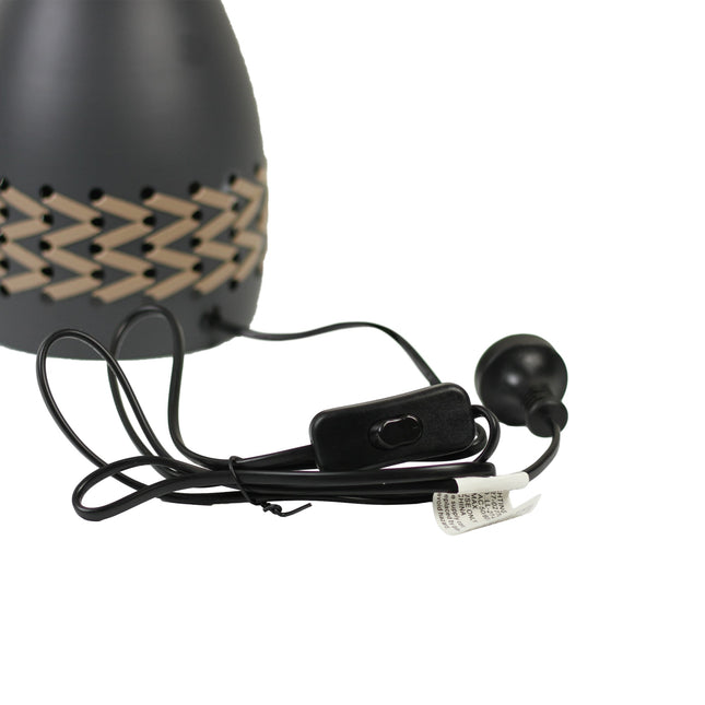 Piper Table Lamp Grey Cream White Modern Indoor Lighting.