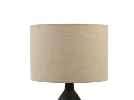 Piper Table Lamp Grey Cream White Modern Indoor Lighting.