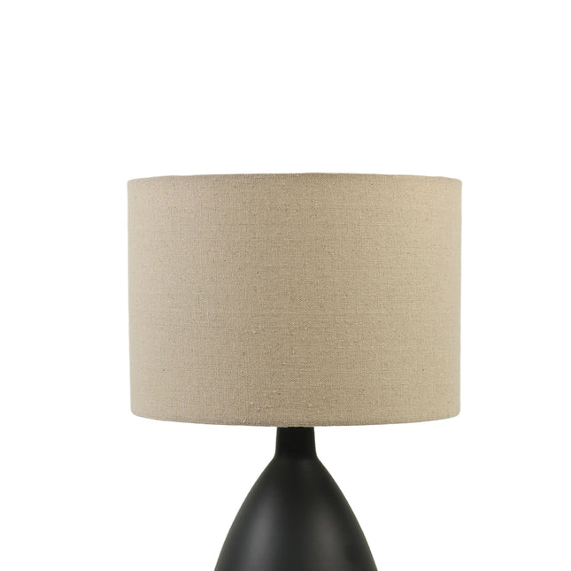 Piper Table Lamp Grey Cream White Modern Indoor Lighting.
