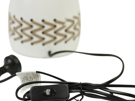 Piper Table Lamp Grey Cream White Modern Indoor Lighting.