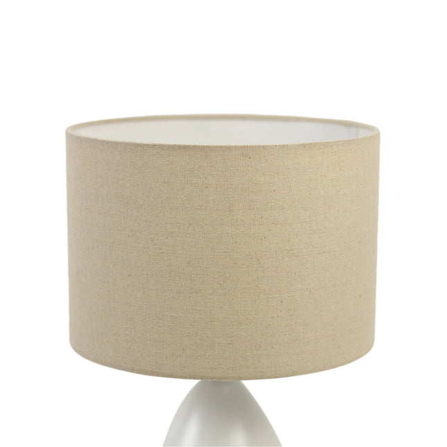 Piper Table Lamp Grey Cream White Modern Indoor Lighting.