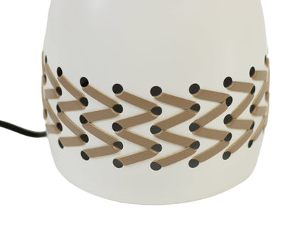 Piper Table Lamp Grey Cream White Modern Indoor Lighting.