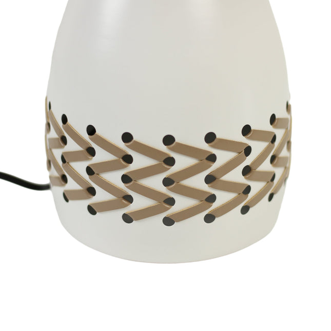 Piper Table Lamp Grey Cream White Modern Indoor Lighting.