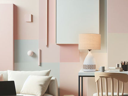 Piper Table Lamp Grey Cream White Modern Indoor Lighting.