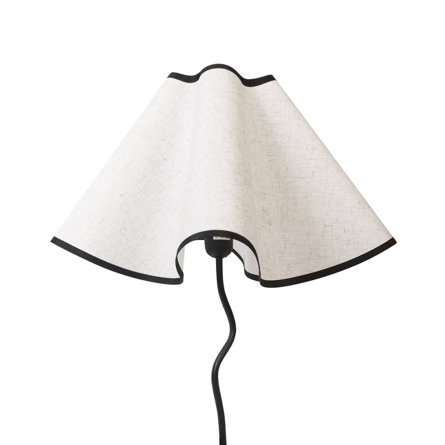 Wyatt Table Lamp Modern Wavy Bedside Nightstand Light.
