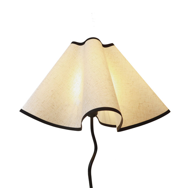 Wyatt Table Lamp Modern Wavy Bedside Nightstand Light.