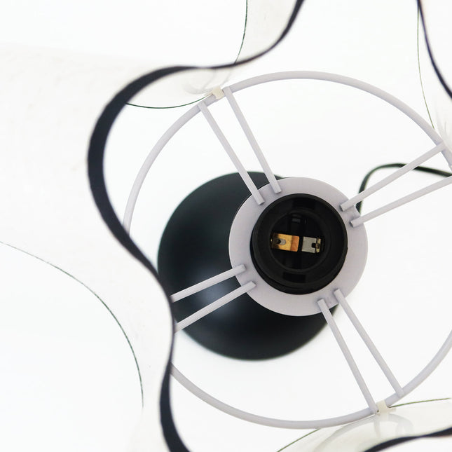 Wyatt Table Lamp Modern Wavy Bedside Nightstand Light.