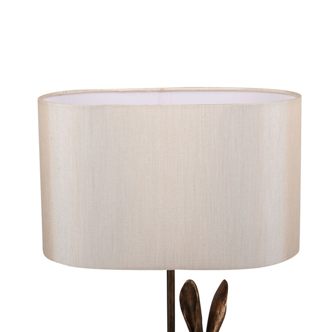 Rabbit Regal Table Lamp Gold Silver Elegant Ornate Hare Design.