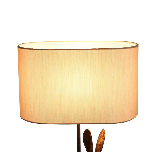 Rabbit Regal Table Lamp Gold Silver Elegant Ornate Hare Design.