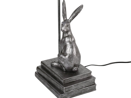Rabbit Regal Table Lamp Gold Silver Elegant Ornate Hare Design