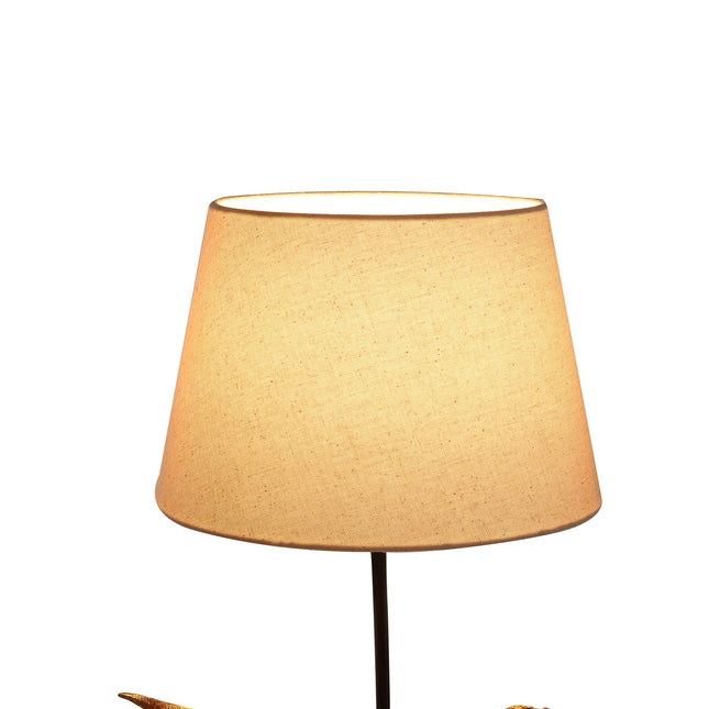 T-Rex Triumph Table Lamp Gold Elegant Dinosaur Desk Light.