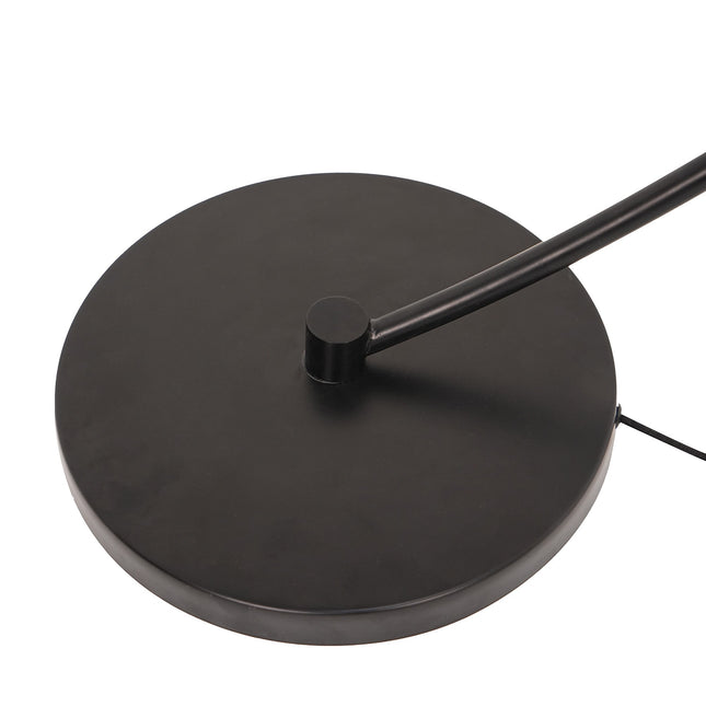 Remi Floor Lamp Black Brass Modern Over-Arched Floor Light.