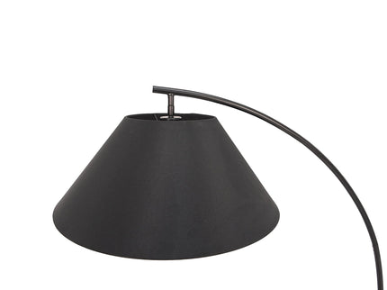 Remi Floor Lamp Black Brass Modern Over-Arched Floor Light.